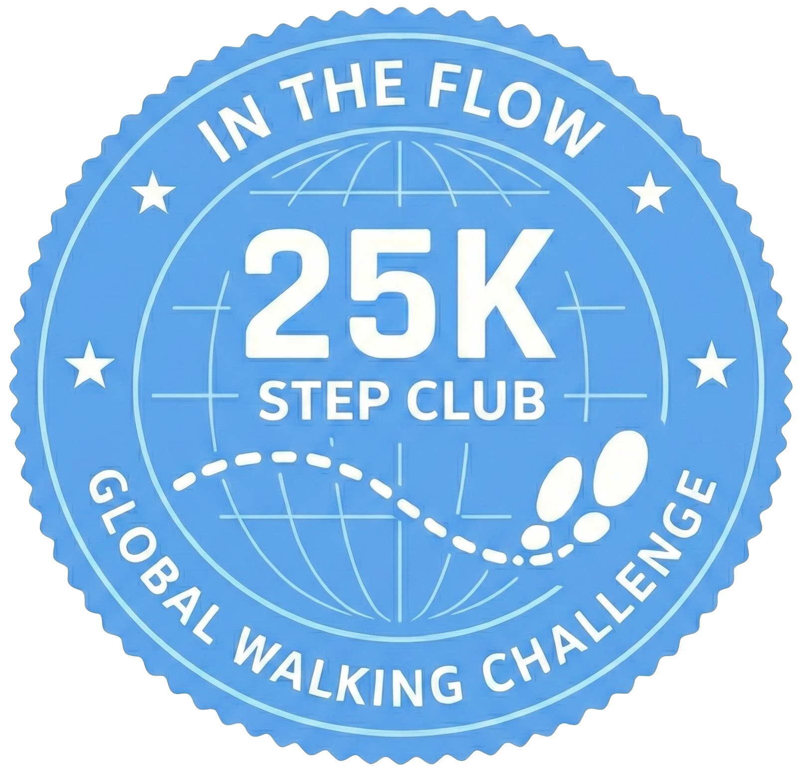 25K In The Flow badge