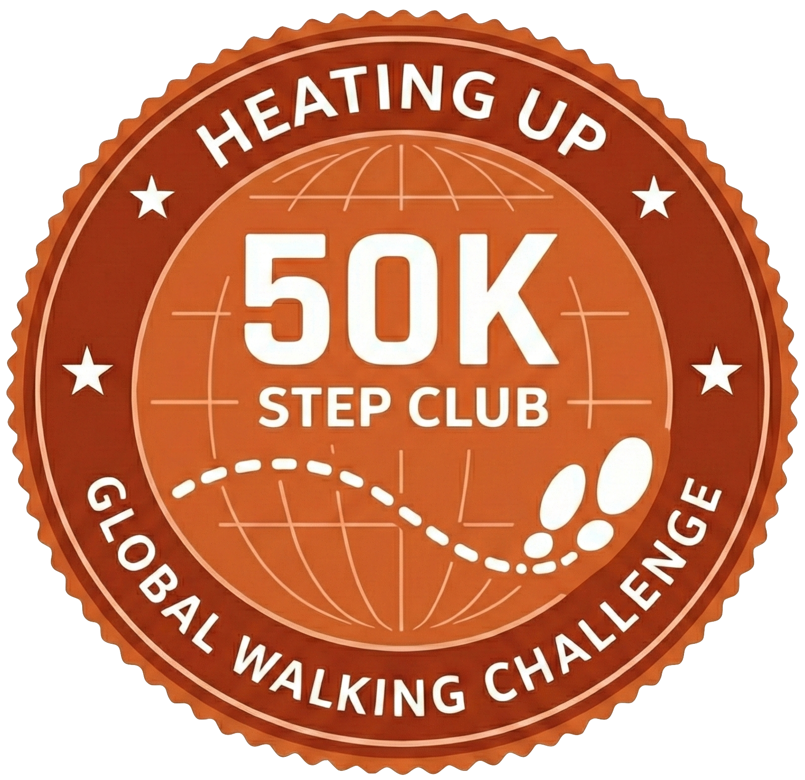 50K Heating Up badge