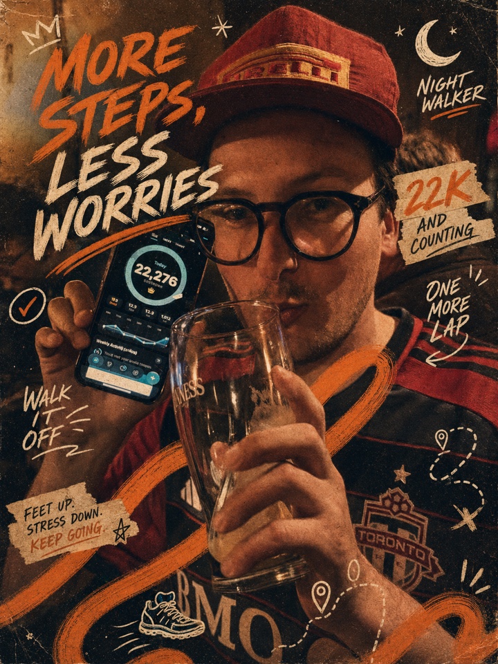 100K Step Club walkers — poster three